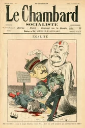 Capa de "Le Chambard socialiste", Satirique en Colours