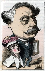 Retrato de Alexandre Dumas Jr. (1824-1895) Escritor francês.