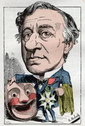 Retrato de François Jules Edmond Got (1822 - 1901) ator francês