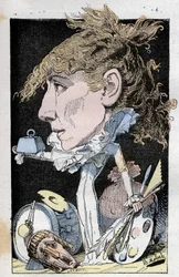 Retrato da comediante Henriette Rosine Bernard esta Sarah Bernhardt (1844-1923)