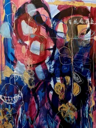 Flores abstratas vibrantes