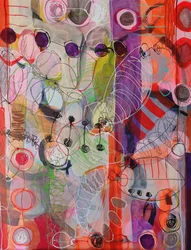 Camadas abstratas vibrantes