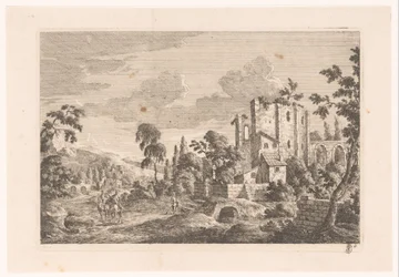 Paisagem com ruínas
