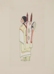 Kiowa Squaw, c.1934 (aquarela)
