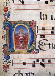 Sra. 543 f.74r Historiated 