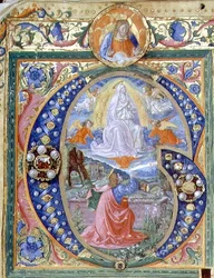 f.106v Historiated initial 