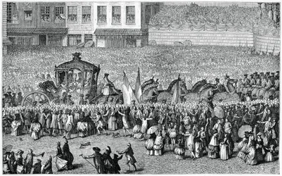 Carruagem em uma parada, 1782, 1885.