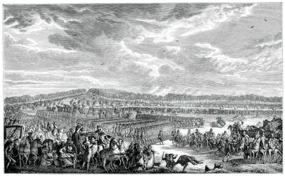 Revisão da guarda suíça, 1885.