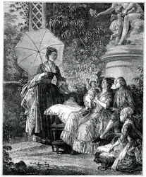 O prazer da maternidade, 1885.