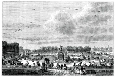 Os jardins de um palácio francês do rei Luís XV, 1763 1885.