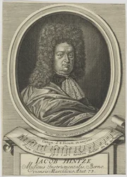 Retrato de Jacob Hintze 1622-1702, 1695.