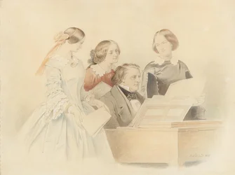O ensaio com Franz Lachner, 1858.