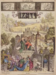 O Gato de Botas (Folha de Imagens de Munique Nº 48). 1850
