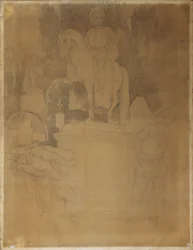 Cena do Cemitério da ópera "Don Giovanni" de Wolfgang Amadeus Mozart