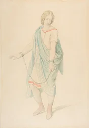 A soprano Karoline Hetzenecker no papel de Sesto em La Clemenza di Tito ..., ca. 1848.