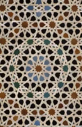 Bou Inania Madrasa, zellij tilework (cerâmica)