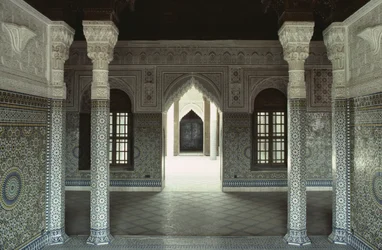 Vista interior do Kasbah de Thamiel glaoui