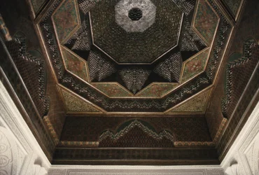 Kasbah de Thamiel glaoui, detalhe do teto (cerâmica)