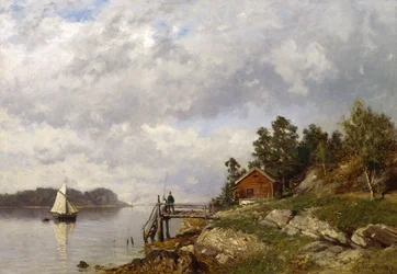 De Larkollen (óleo sobre tela)