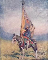 Um porta-estandarte de Cutch, 1903
