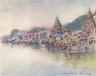 Nas margens do rio Santo, Benares, 1905