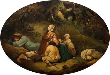 Ciganos em uma paisagem, 1804.
