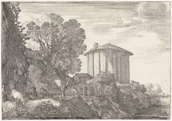 Paisagem com o Templo de Vesta Paisagens da Arcádia (título da série)