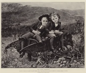 Dois Pequenos Emigrantes, o Honorável Dudley e Archie Hamilton Gordon, Filhos da Direita Honorável ao Conde de Aberdeen, Governador Geral do Canadá