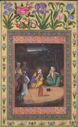 A Nighttime Gathering, Folio do Davis Album, datado de 1664-65.
