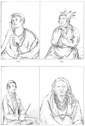 Potowatomies e Kaskasias, 1841.