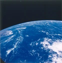 Terra vista do espaço - Oceano Índico, década de 1980.
