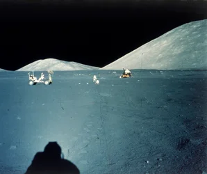 Local de pouso lunar, missão Apollo 17, dezembro de 1972.