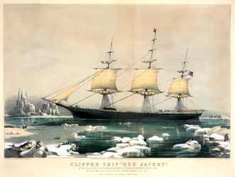 Clipper Ship Red Jacket by Currier & Ives