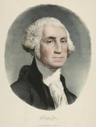 George Washington (litografia a cores)