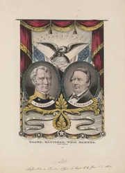 Grande estandarte nacional whig, c. 1848