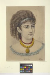 Lottie (litografia colorida à mão)