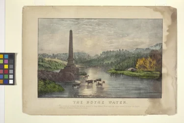 A Água de Boyne (litografia colorida à mão)