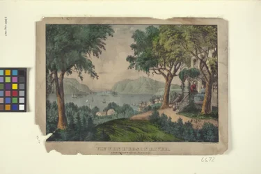 Vista no rio Hudson, de Ruggle