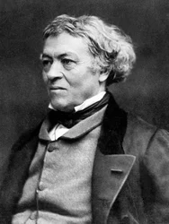 Jean-Baptiste Camille Corot (1796-1875) pintor francês, foto de Nadar, c. 1860