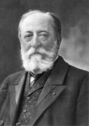 Camille Saint Saens (1835-1921) Compositor francês, De uma fotografia de Nadar, pseudônimo de Gaspard-Felix Tournachon (1820-1910).