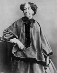 O escritor francês George Sand (1804-1876), foto de Nadar 1864