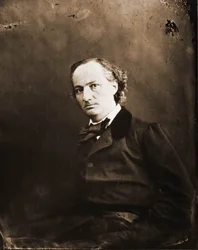 Retrato de Charles Baudelaire, escritor 1821-1867 (foto)