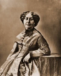 Retrato de George Sand (Aurore Dupin, Baronne Dudevant) (1804-1876), romancista (foto)