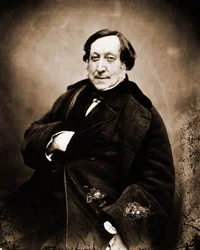 Retrato de Gioachino Rossini, compositor 1792-1868 (foto)