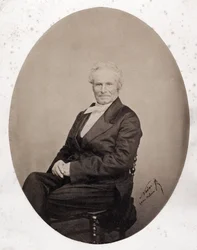 Retrato de Octave Lacroix (1827-1901), jornalista e poeta francês