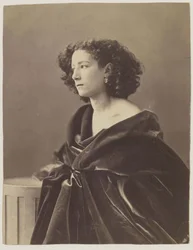 Retrato de Sarah Bernhardt 1844-1923, 1864.