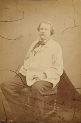 [Autorretrato com bata branca Félix Nadar].