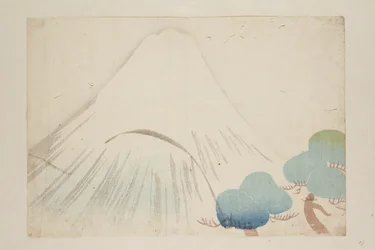 Fuji (impressão em bloco de madeira a cores)