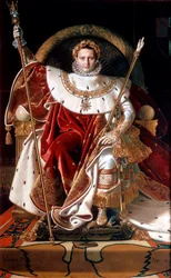 «Napoleão no seu trono imperial», 1804