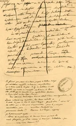Rascunho de texto para inclusão em Le Moniteur Universel, 16 de abril de 1801, 1921.
